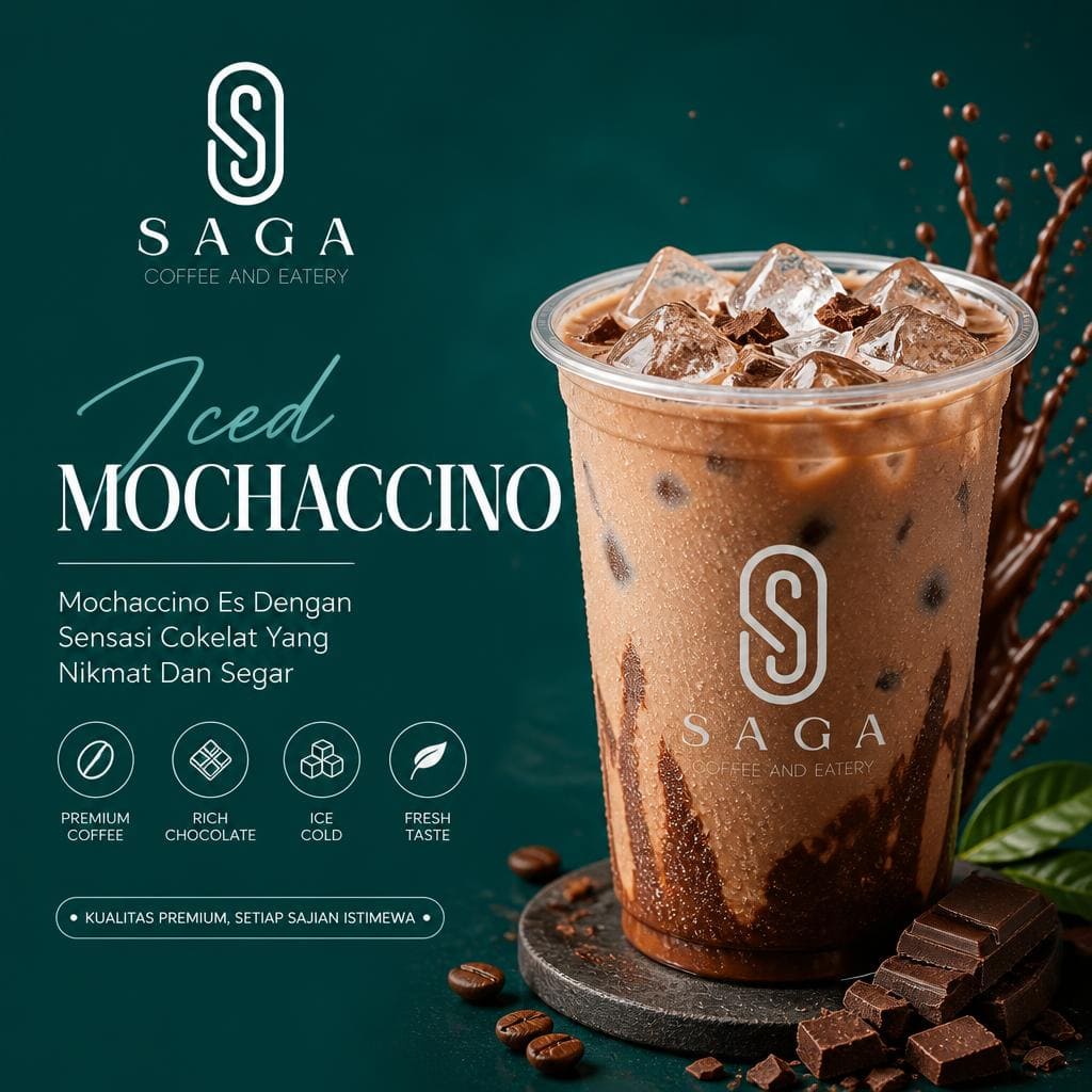 Iced Mochaccino menu unggulan Saga Coffee House